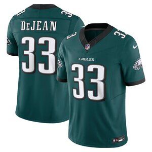 Mens Kids Youths Cooper DeJean Green Vapor Jersey Stitched